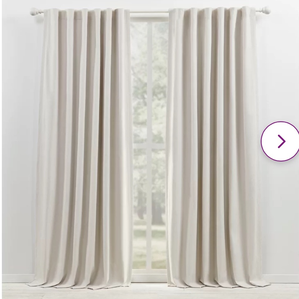 Ralph Lauren - Blackout Curtains made from Heavy Cotton/Linen Blend with Lining